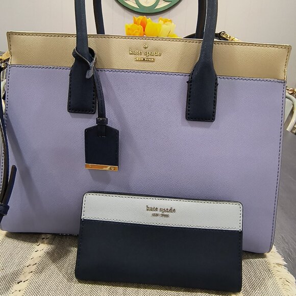 NWOT Genuine Kate Spade Cameron Satchel Purse and Wallet  Set - Picture 1 of 11